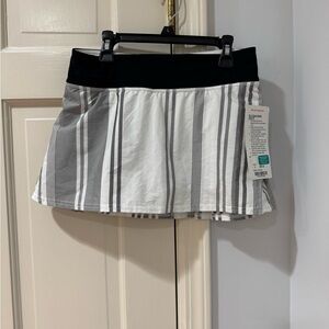 Striped Black and White Women's Skirt